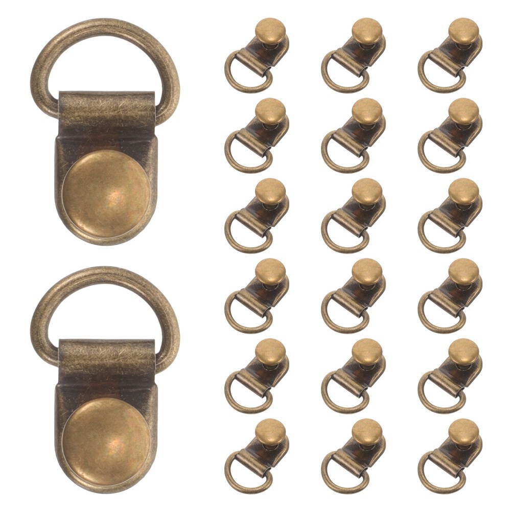 20Pcs Metal Shoe Lace Buckles Strong Wear Resistant Boot Eyelet Repair Kit