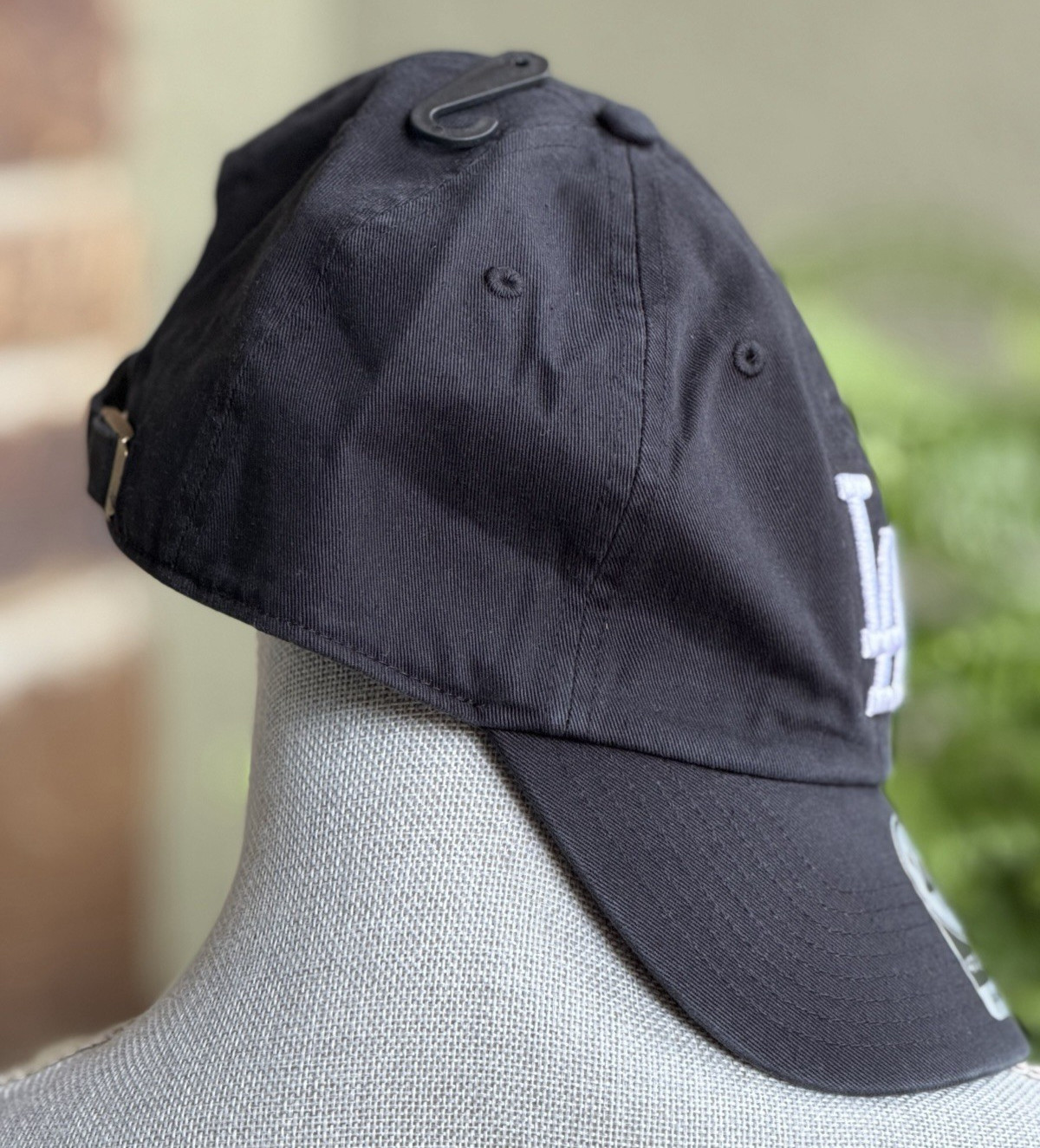 NWT 47 BRAND Los Angeles Dodgers ’47 Clean Up Strapback Hat Black/White