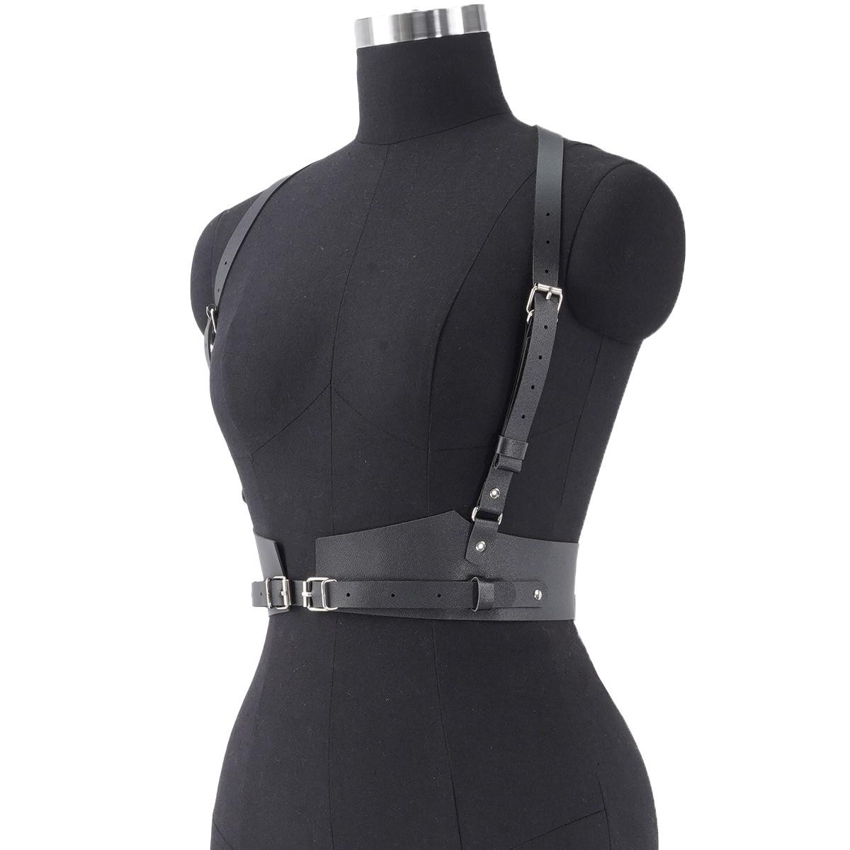 Women Punk Gothic Waist Belt Adjustable Harness Street Style Corset Suspender