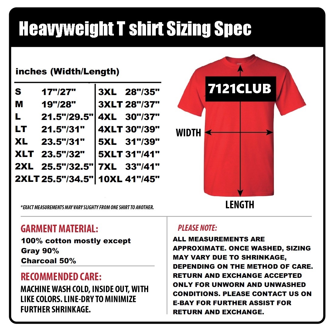 6 PACK PRO CLUB MEN’S T SHIRTS PROCLUB HEAVYWEIGHT SHORT SLEEVE BIG & TALL S-7XL