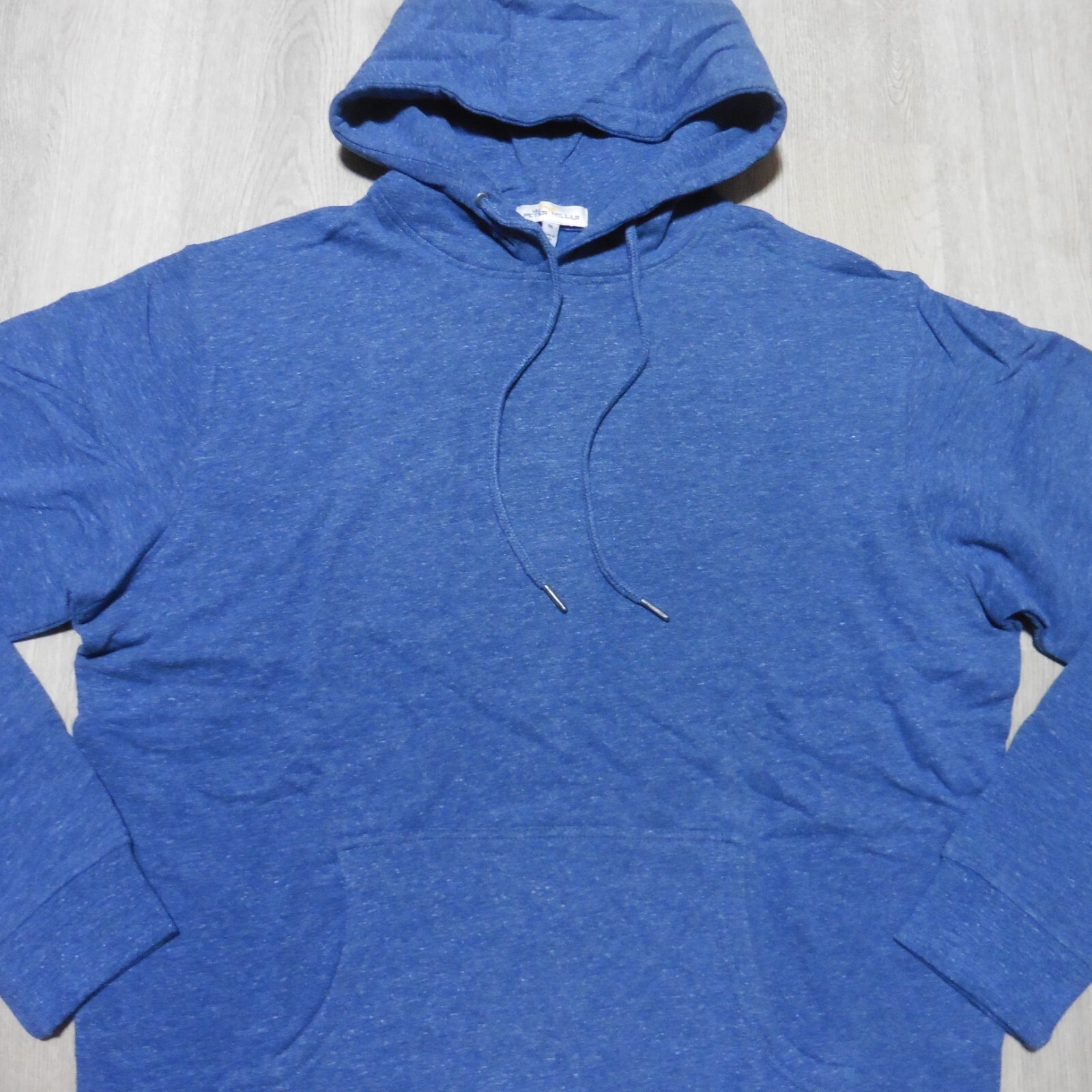 PETER MILLAR Mens M MEDIUM HOODIE LAVA WASH RAVINE BLUE PULLOVER SWEATSHIRT