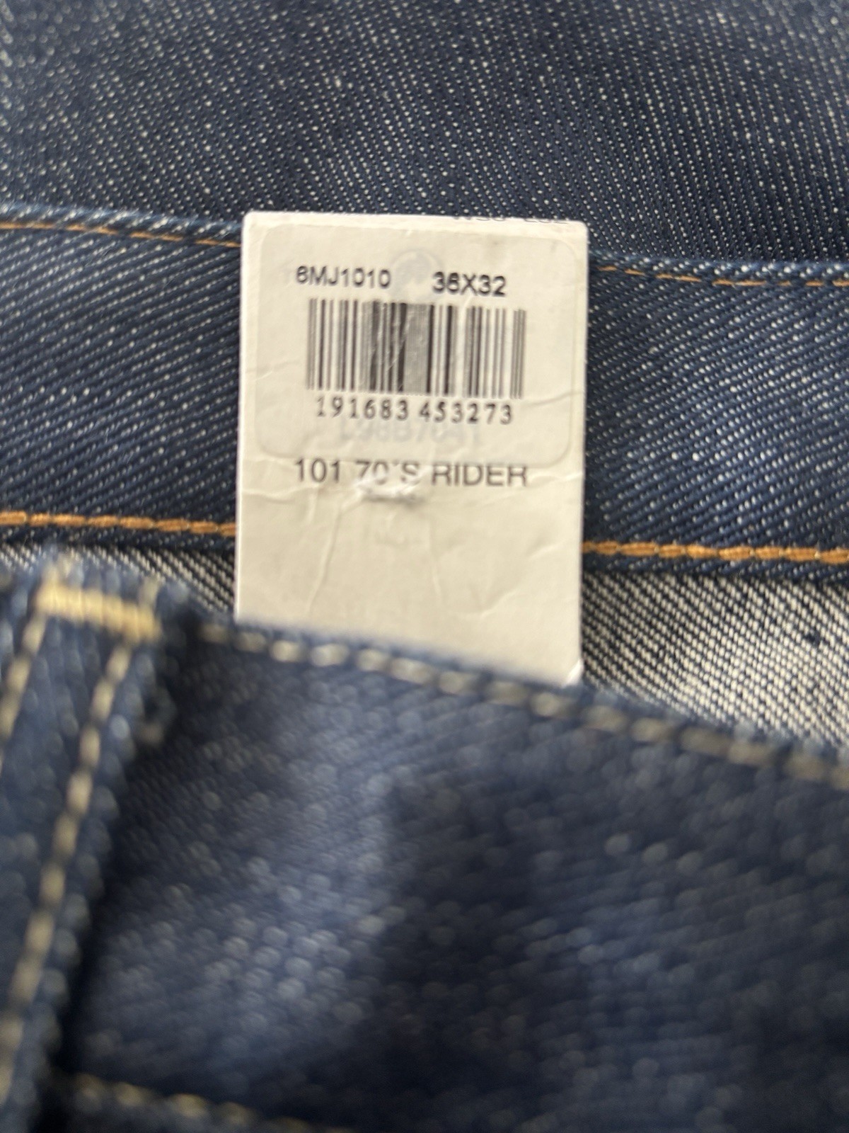 LEE Jeans 101 Japan Sanforized Selvedge Denim Made in Italy Men’s Size 36×32