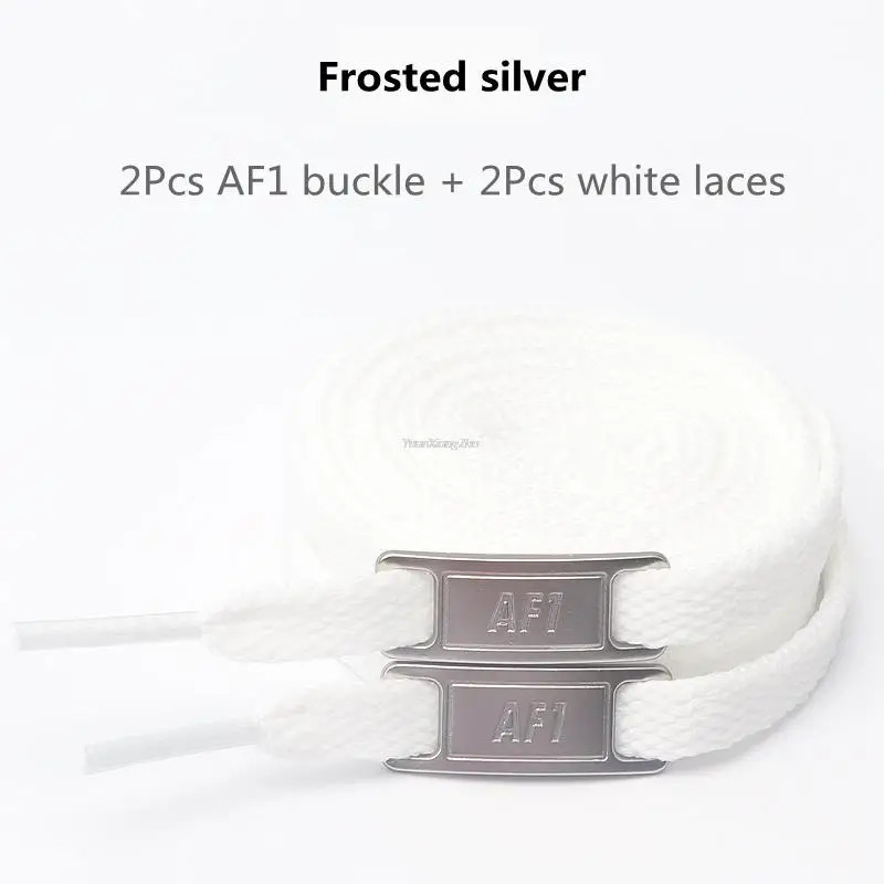 New AF1 Shoelaces Combination White Flat Laces and Shoe Decoration Suit Sneaker