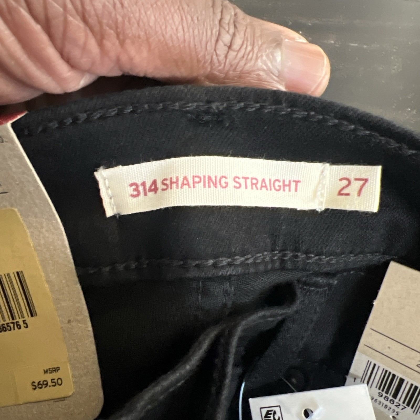 Levi’s Women’s 314 Shaping Straight Mid-Rise Stretch Denim Jean Size 4 27×32