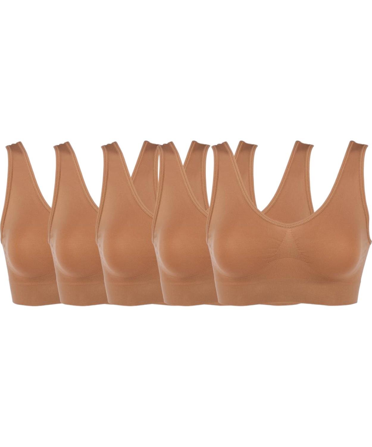 Rhonda Shear 5-pack Original Ahh Bra Sienna