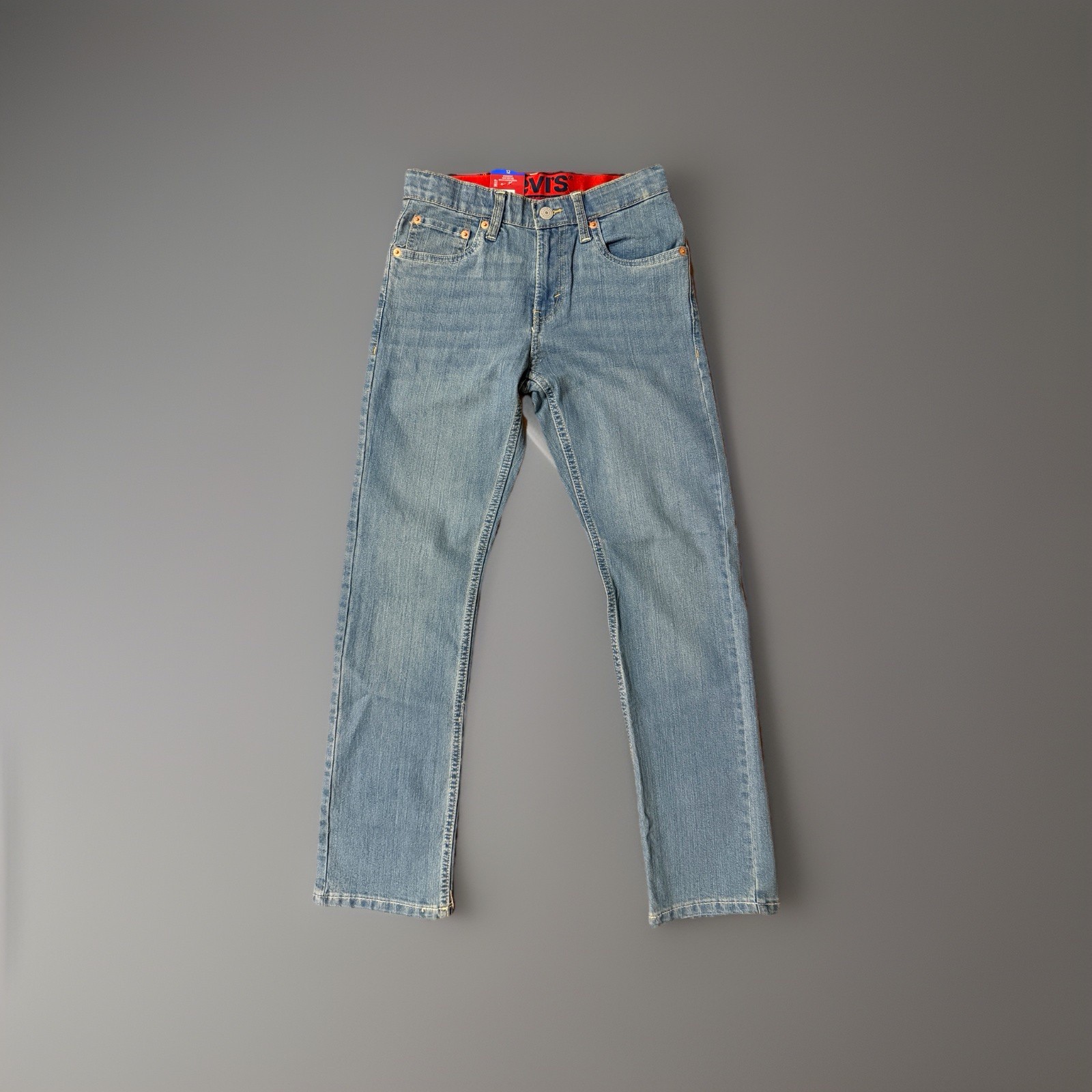 Levi’s Boys 511 Slim Fit Zip Fly & Button Closure Denim Jeans 12 Regular NWT