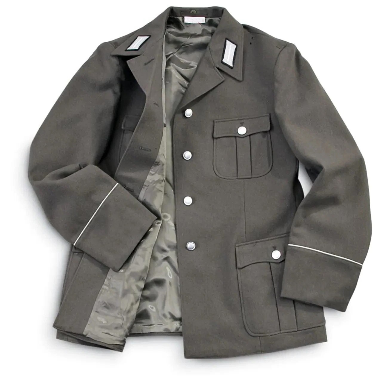 Authentic East German Army Uniform Jacket Army Surplus 100% Wool Outer Material