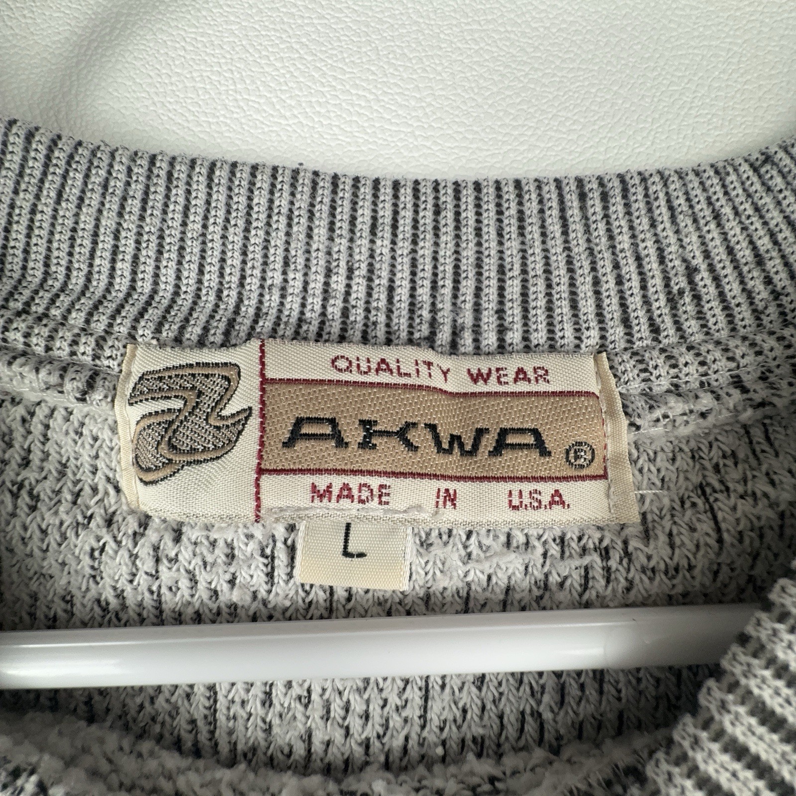 Myrtle Beach Vintage 90’s AKWA Quality Wear Knit Sweater Men’s Large Made in USA