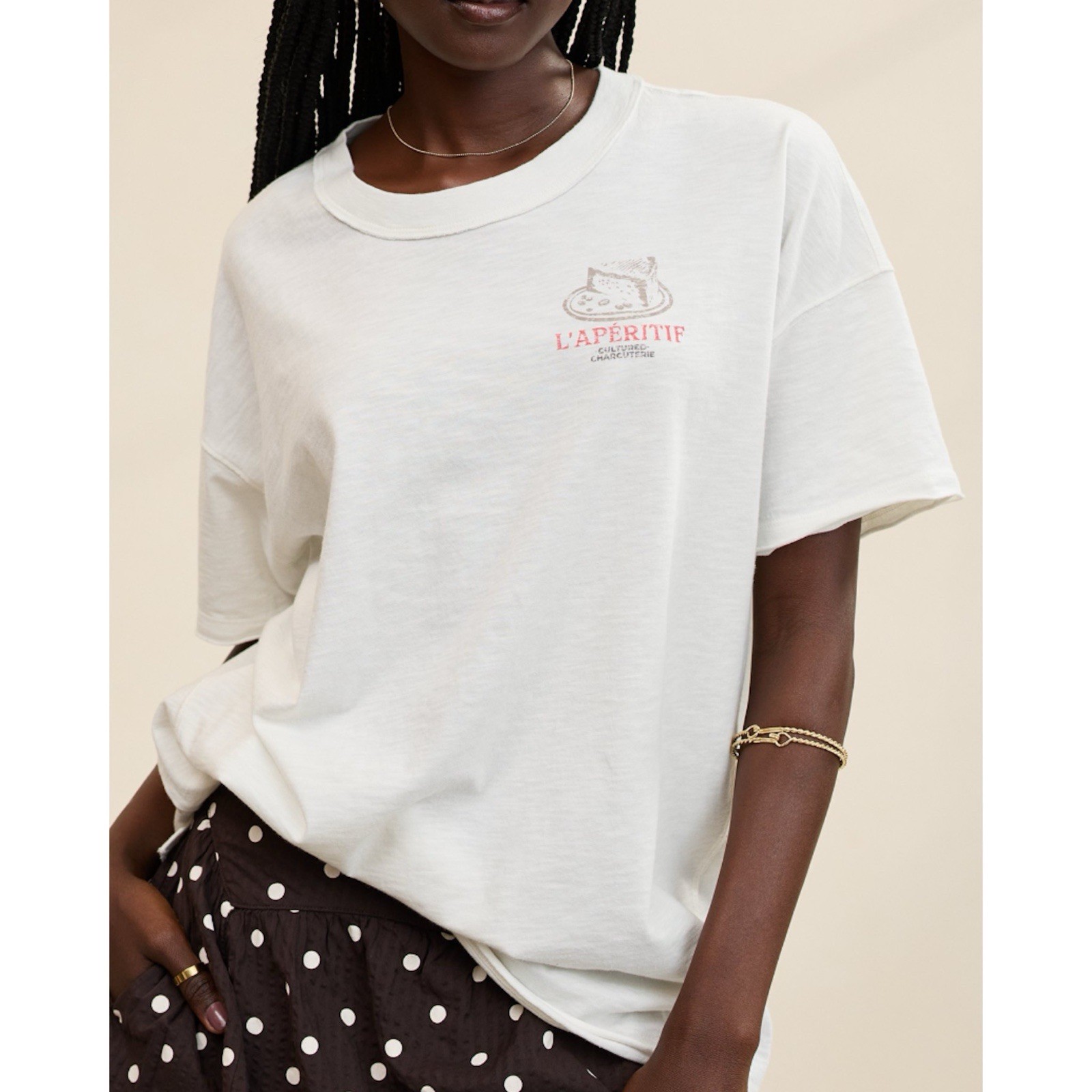 NWT Aerie Oversized Crew Boyfriend T-Shirt Size Large