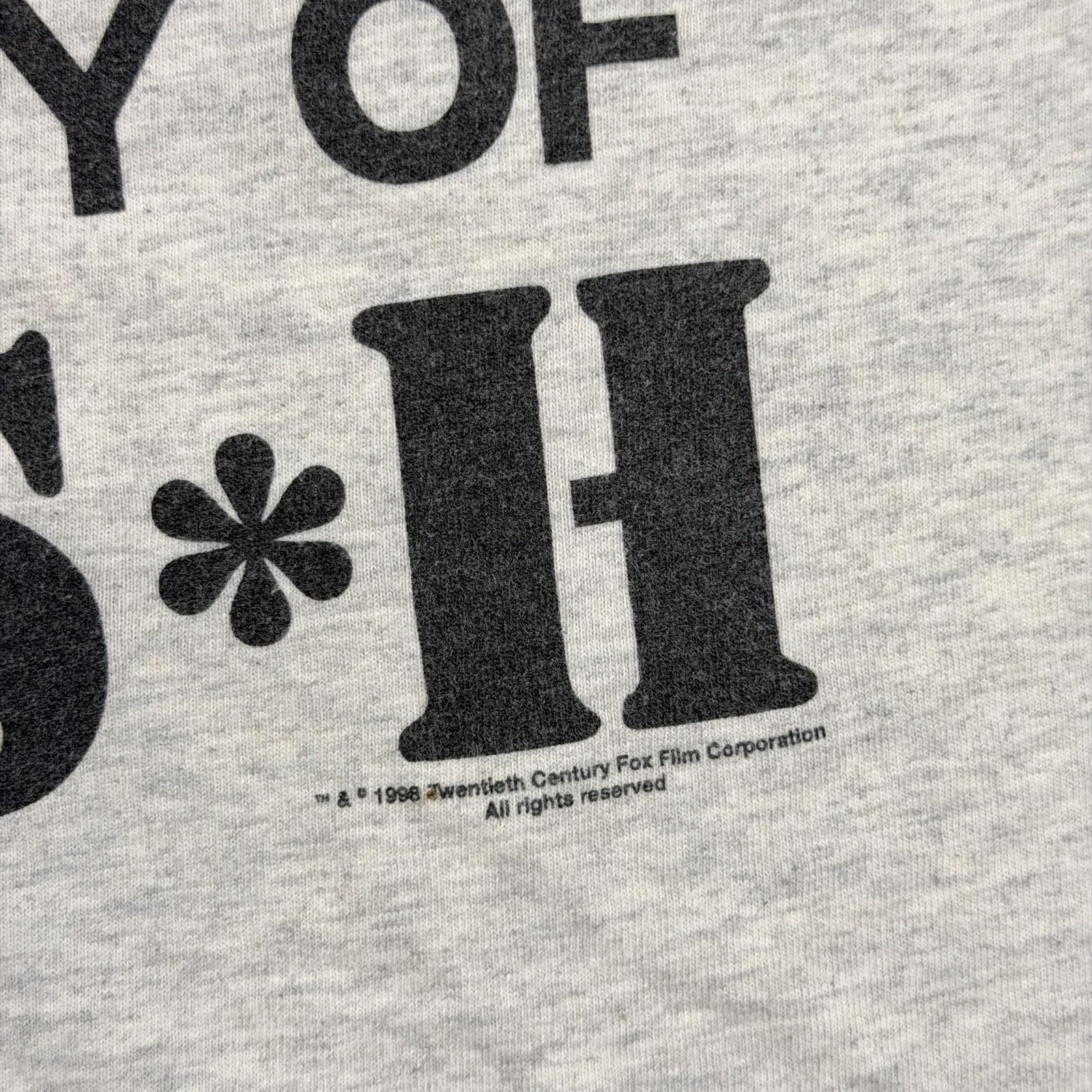 Vintage MASH Shirt Mens 2XL Gray Property Of TV Show Military Graphic Tee 1998