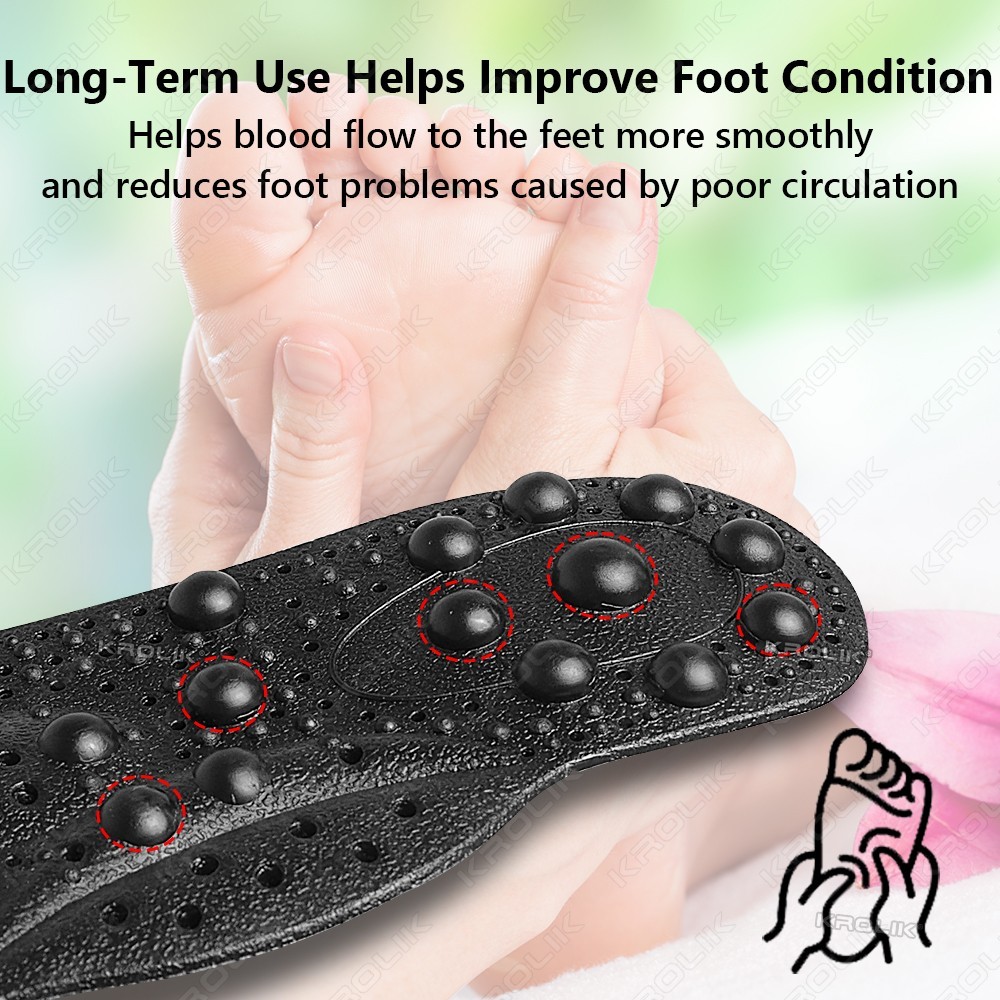 Enhanced Magnetic Therapy MassageInsoles Foot Acupressure Point TherapyBody