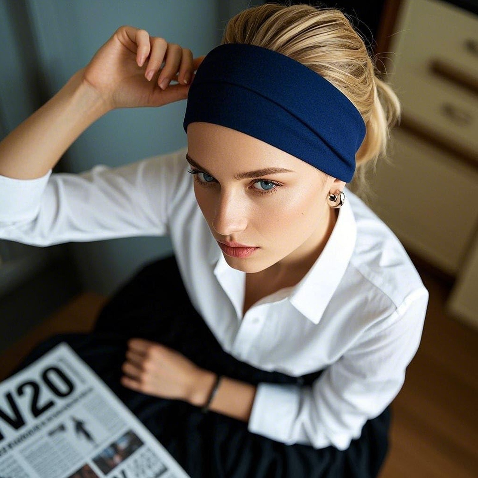 10PCS Women’s Wide Sports Headbands Soft Stretchy Hair Bands for Yoga, Workouts