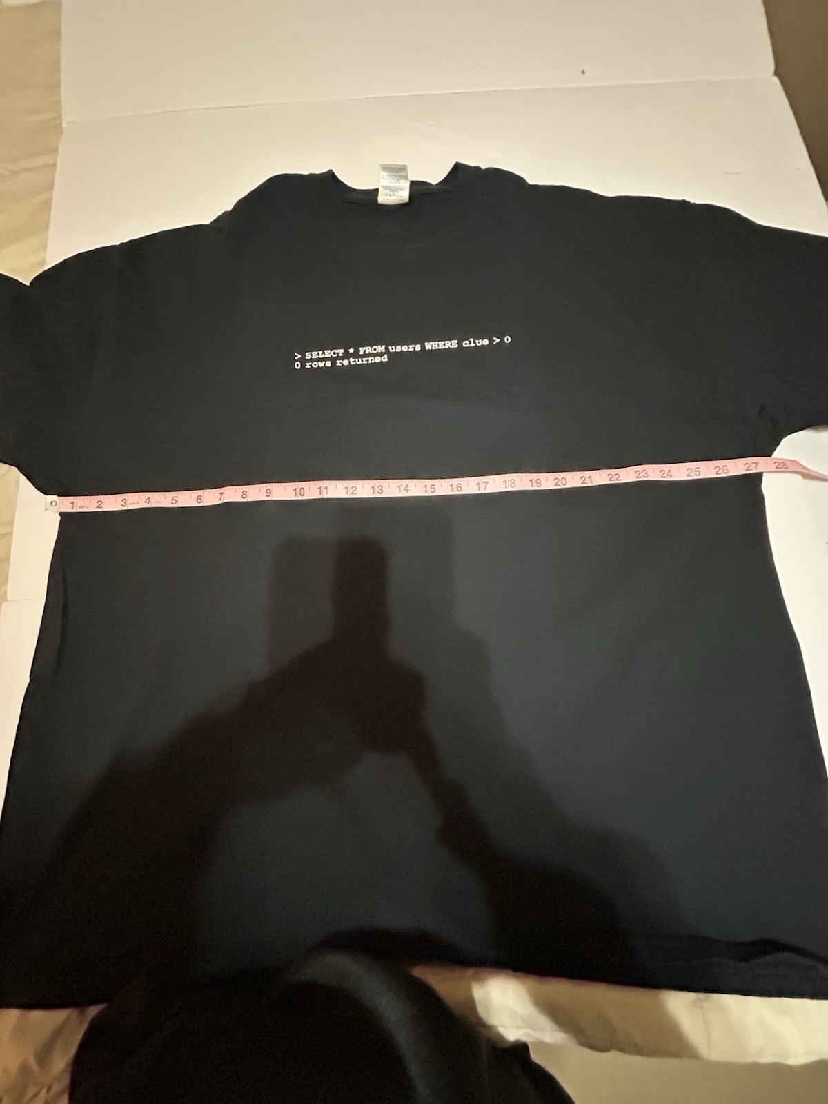 Adult Size 3XL IT Programmer SQL Code Nerd T-Shirt Funny Novelty Great Gift Idea