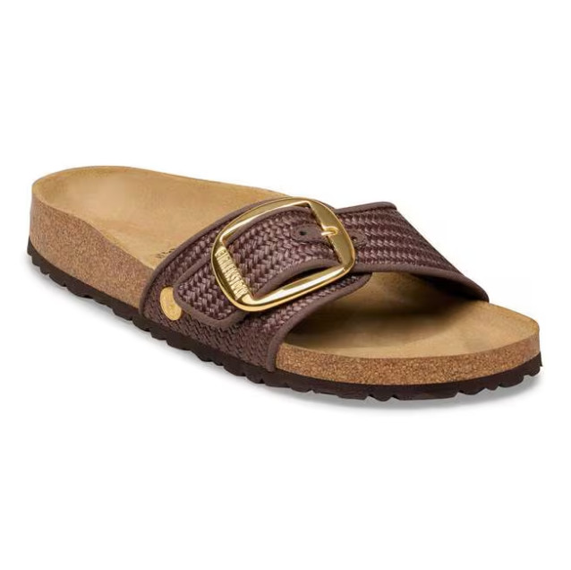 New Birkenstock Madrid Big Buckle Raffia Textile Sandals Unisex All Size EU