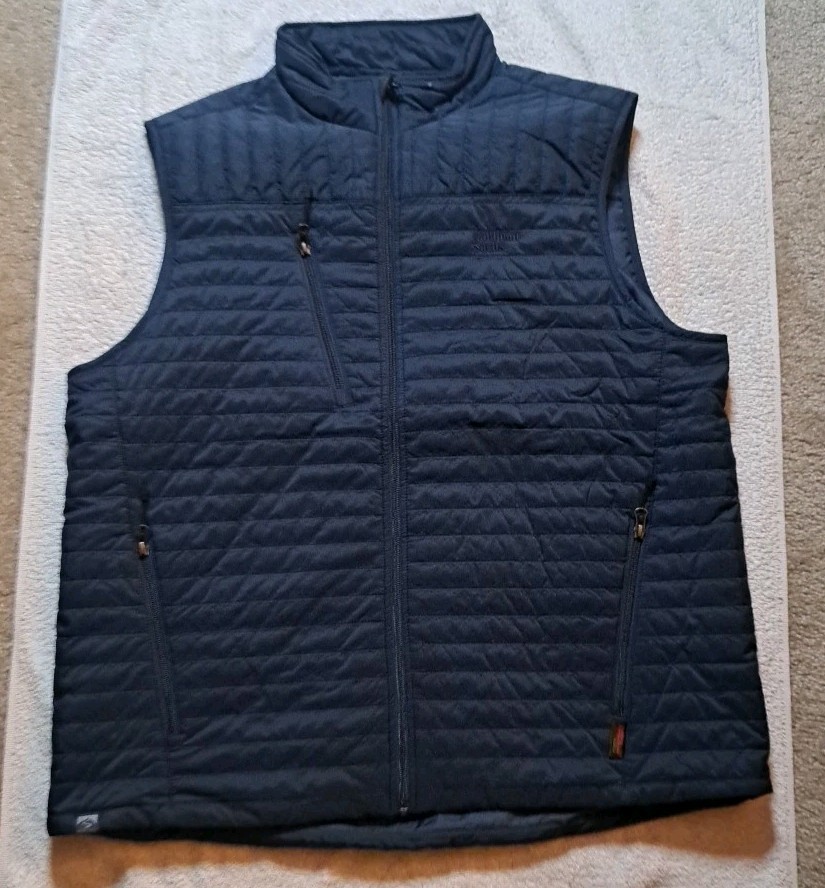 Goldman Sachs Quilted Puffer Vest Men XL Blue Finance Storm Creek Employee Tech