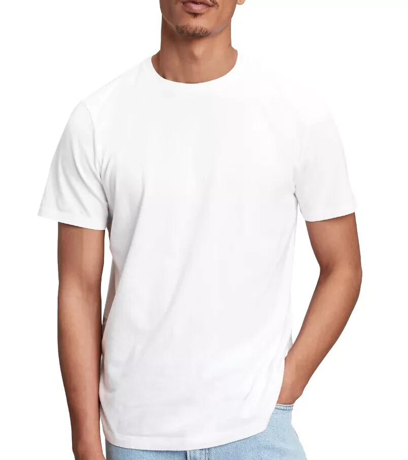 6 Pack BYC Men’s 100% Cotton White Undershirts Crewneck T-Shirts MT98