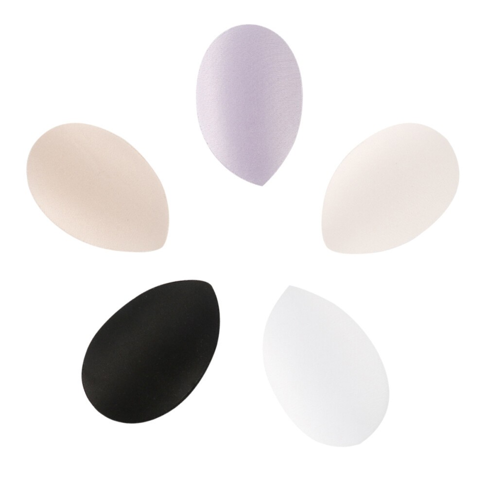 5 Pairs Drop Shaped Sponge Breast Pad Insert Chest Pad Invisible Bra Padding