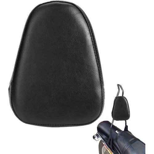 Universal Motorcycle Synthetic Leather Rear Sissy Bar Backrest Cushion Pad – Bla