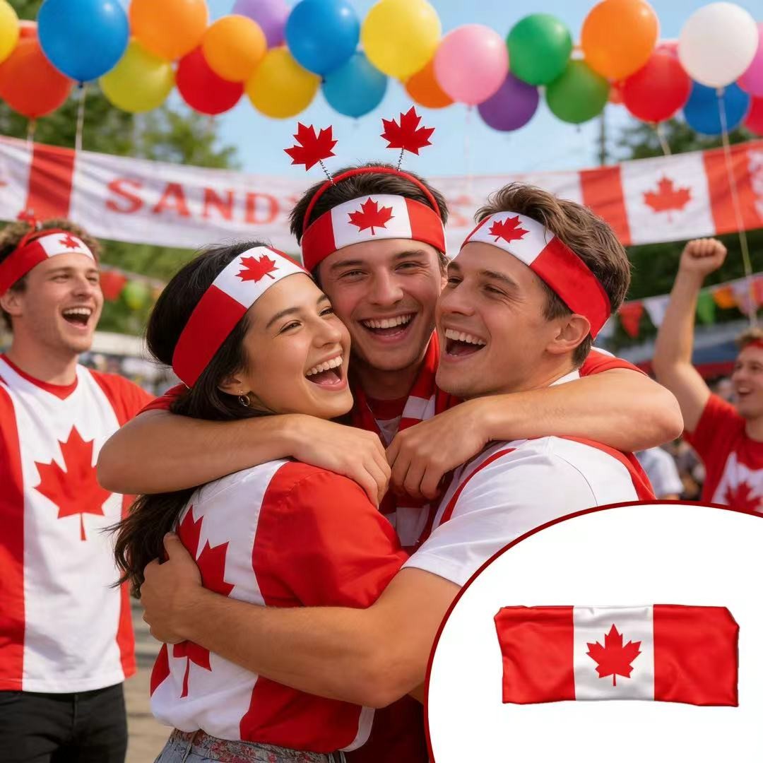 10Pcs World Cup Country Flag Headband Sports Fan Party Cheer Decor Headwear