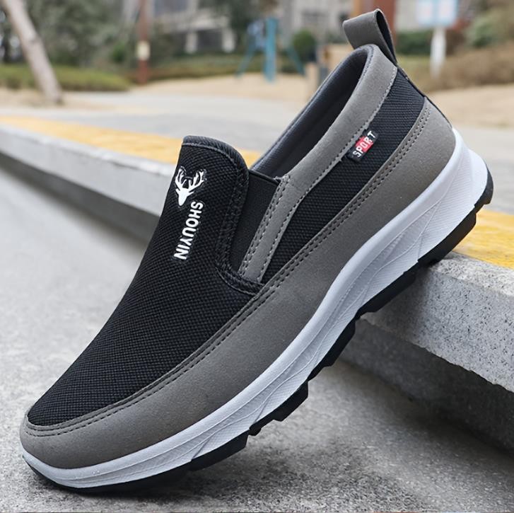 Comfort Breathable Orthopedic Travel Plimsolls, Cna Trop Shoes for Men Slip-on