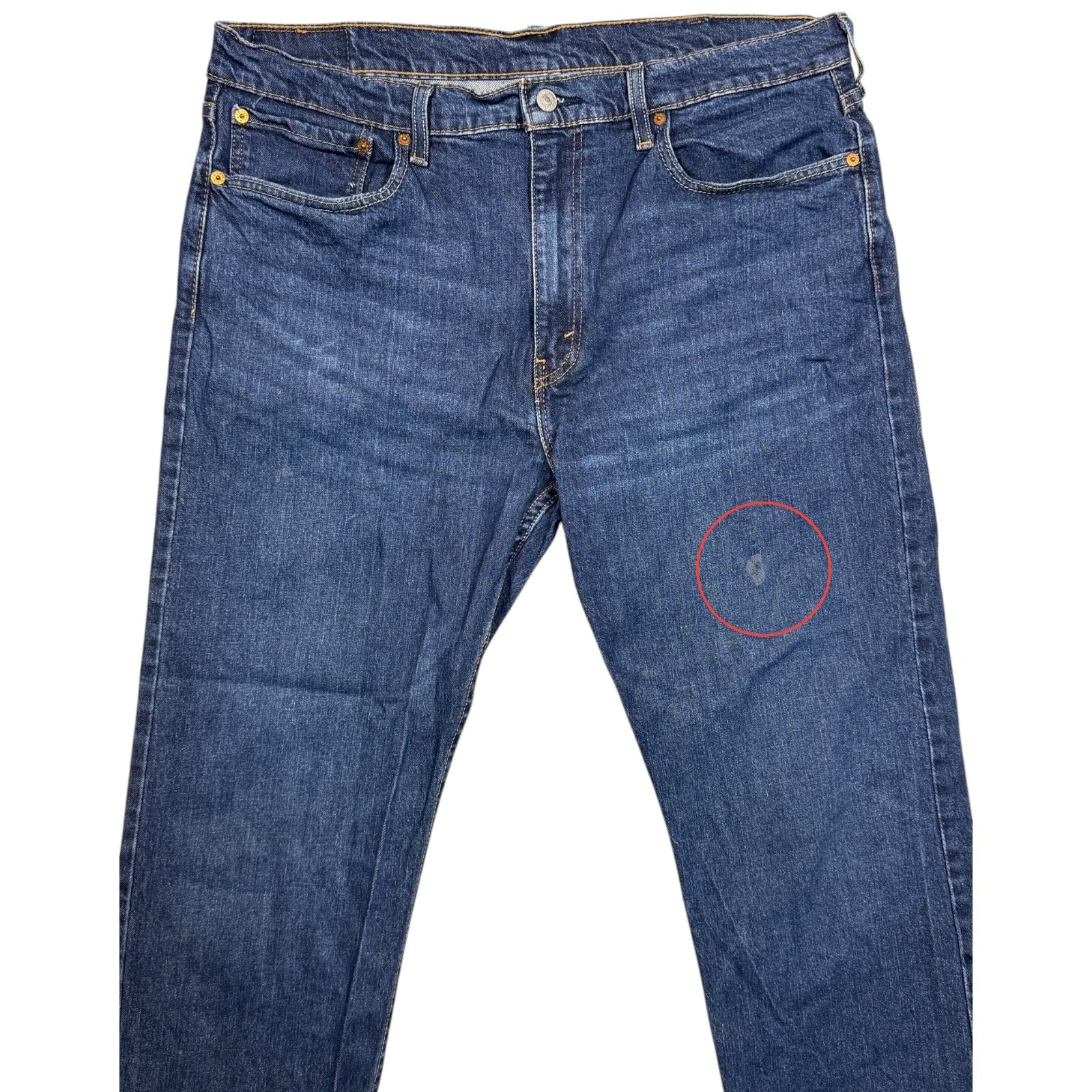Levi’s 502 Blue Tapered Leg Regular Fit Zip Fly Men’s Jeans Size 38W 28L