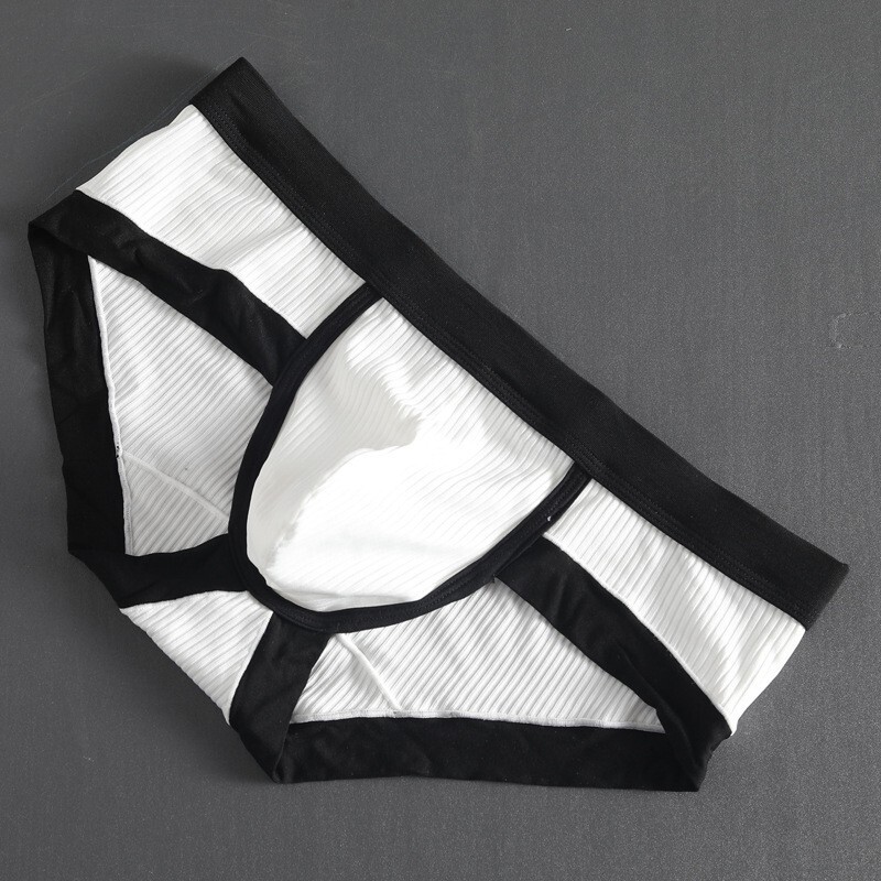 Briefs Men’s Panties Cotton Blend Men Underwear Shorts Korean Low-Rise U Pouch