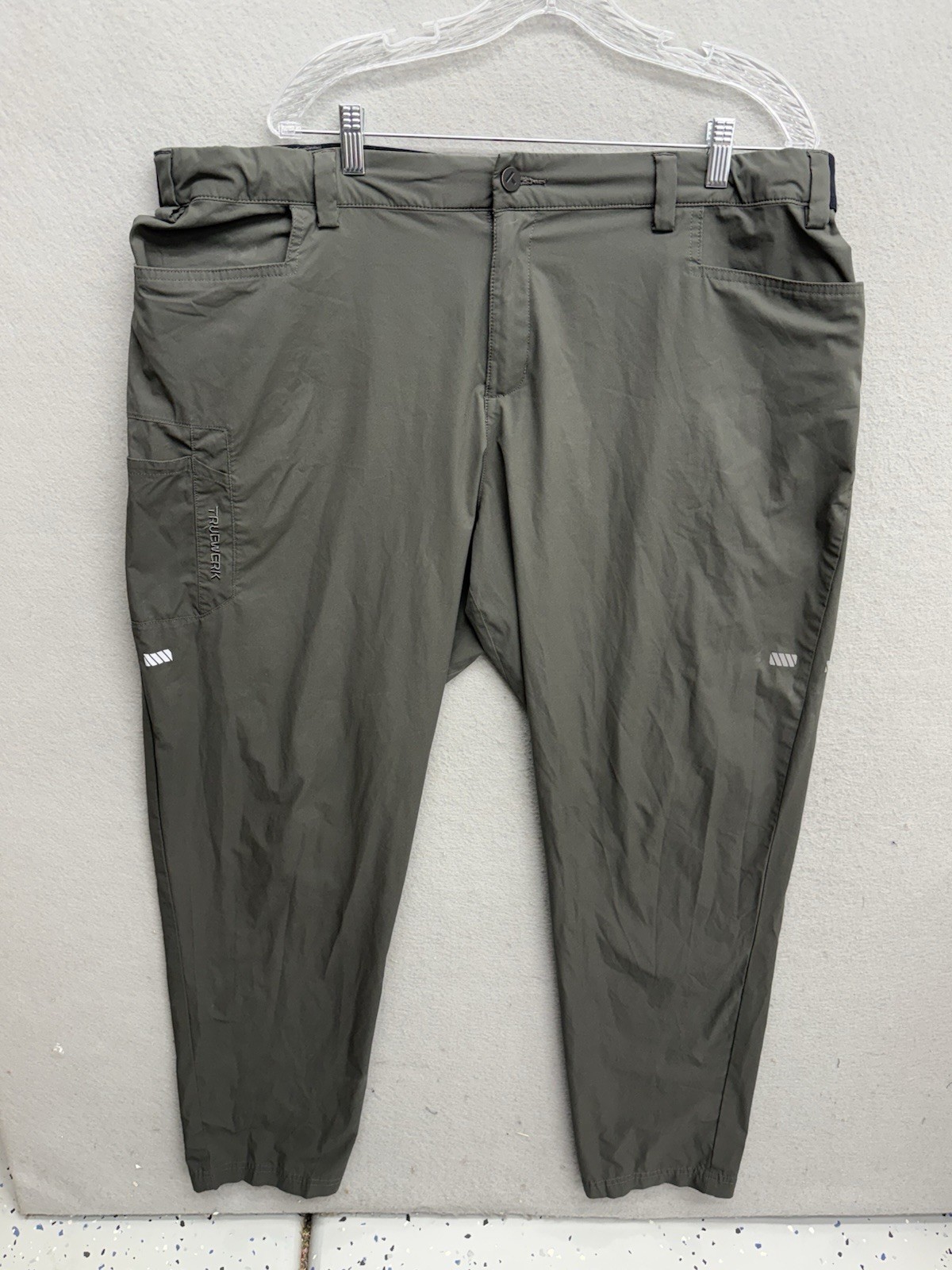 Truewerk Cloud Pants Mens 3XL Gray Workwear Utility Outdoor Performance Hiking
