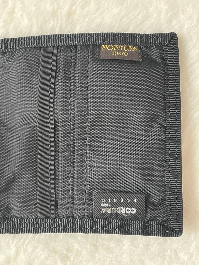 Porter Standard California Bifold Wallet Used Leather Black Condition