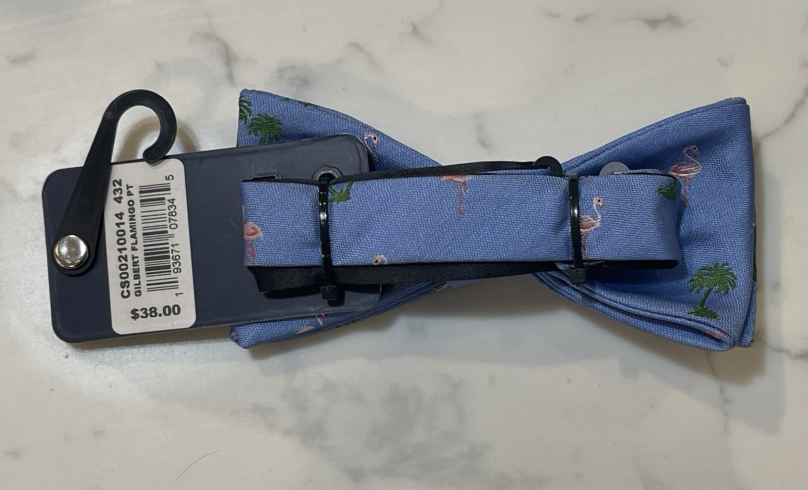 NWT CHAPS by Ralph Lauren PreTied Bowtie Blue Pink Gilbert Flamingo $38.00