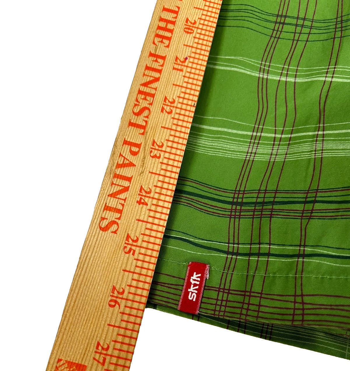 Skunk Funk Elisenda Womens Green Bermuda Plaid Knicker Pants Size 5 NWT Side Zip