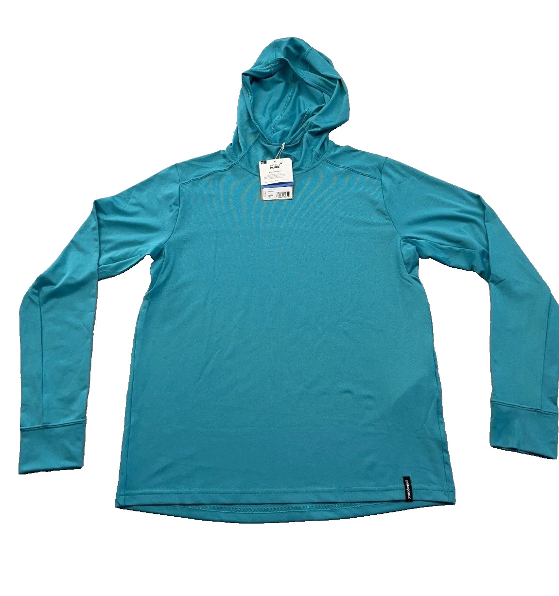 Patagonia Kids Capilene Cool Silkweight Hoody Subtital Blue 40+ UPF Size L(12)