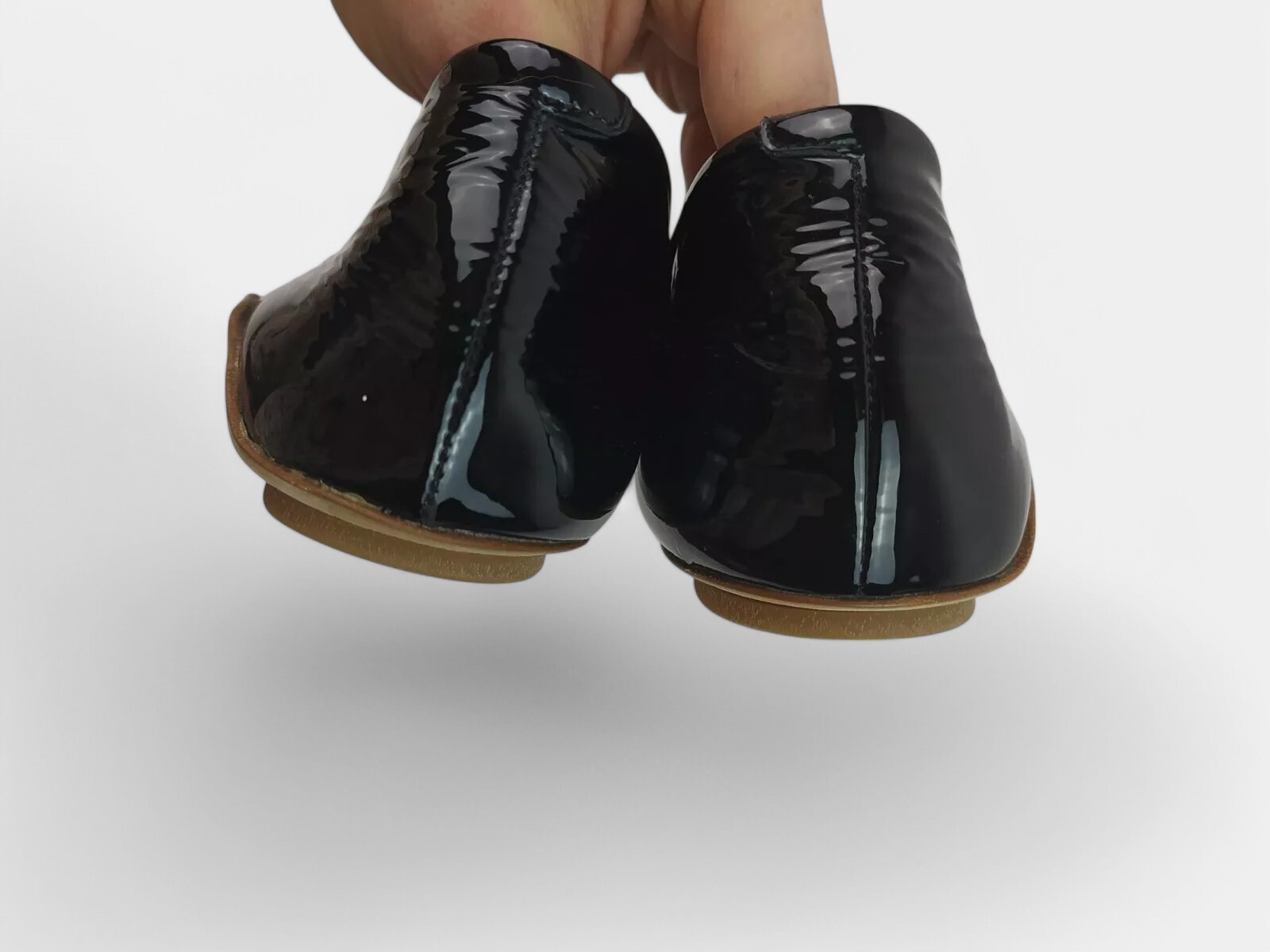 New Marsell Black Patent Shoes US 5.5/ UK 3.5/ EU 36.5 original