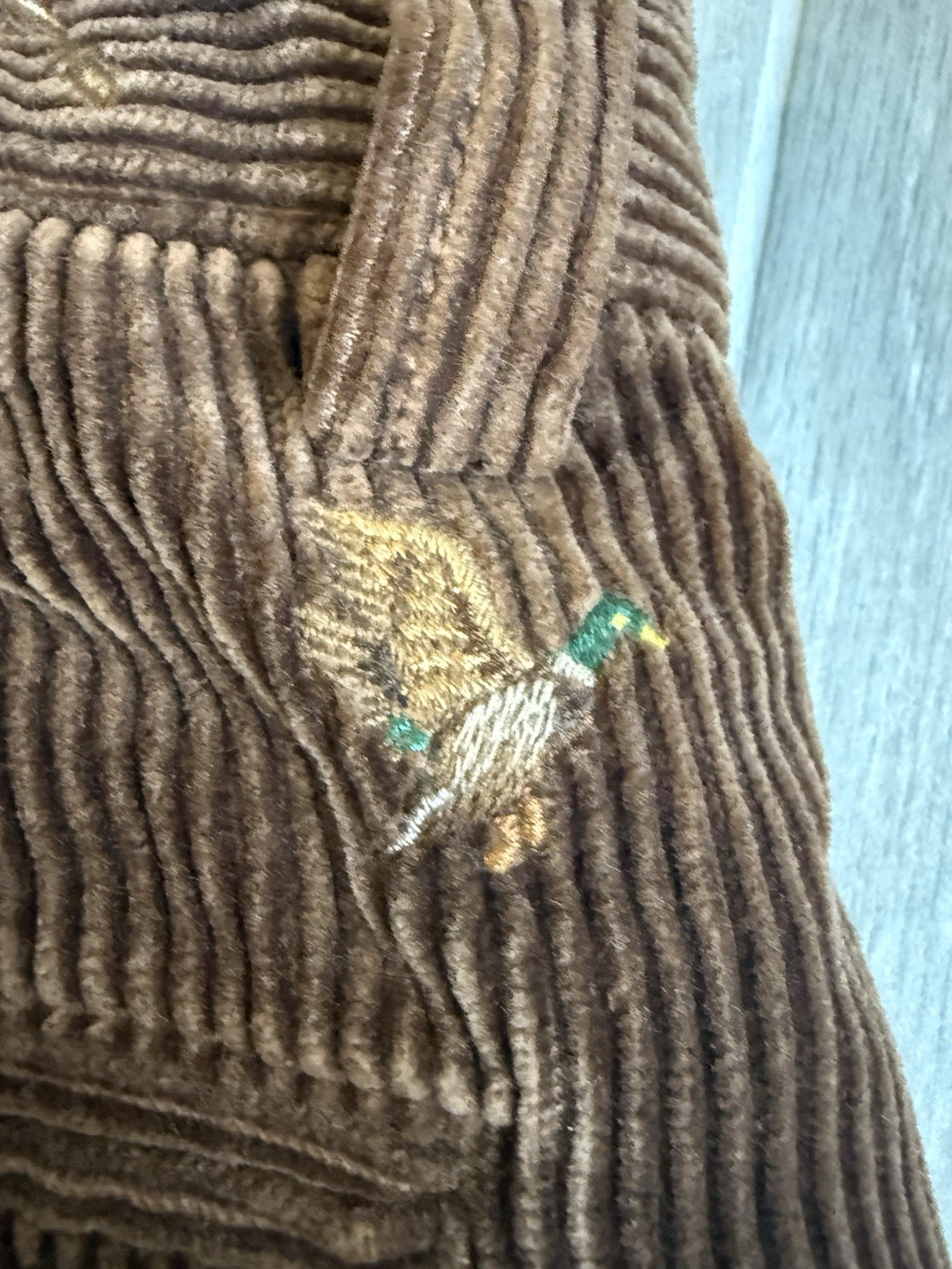 Vtg Polo Ralph Lauren Corduroy Pants Mens 32X30 Brown Duck Hunting Pheasant Rare