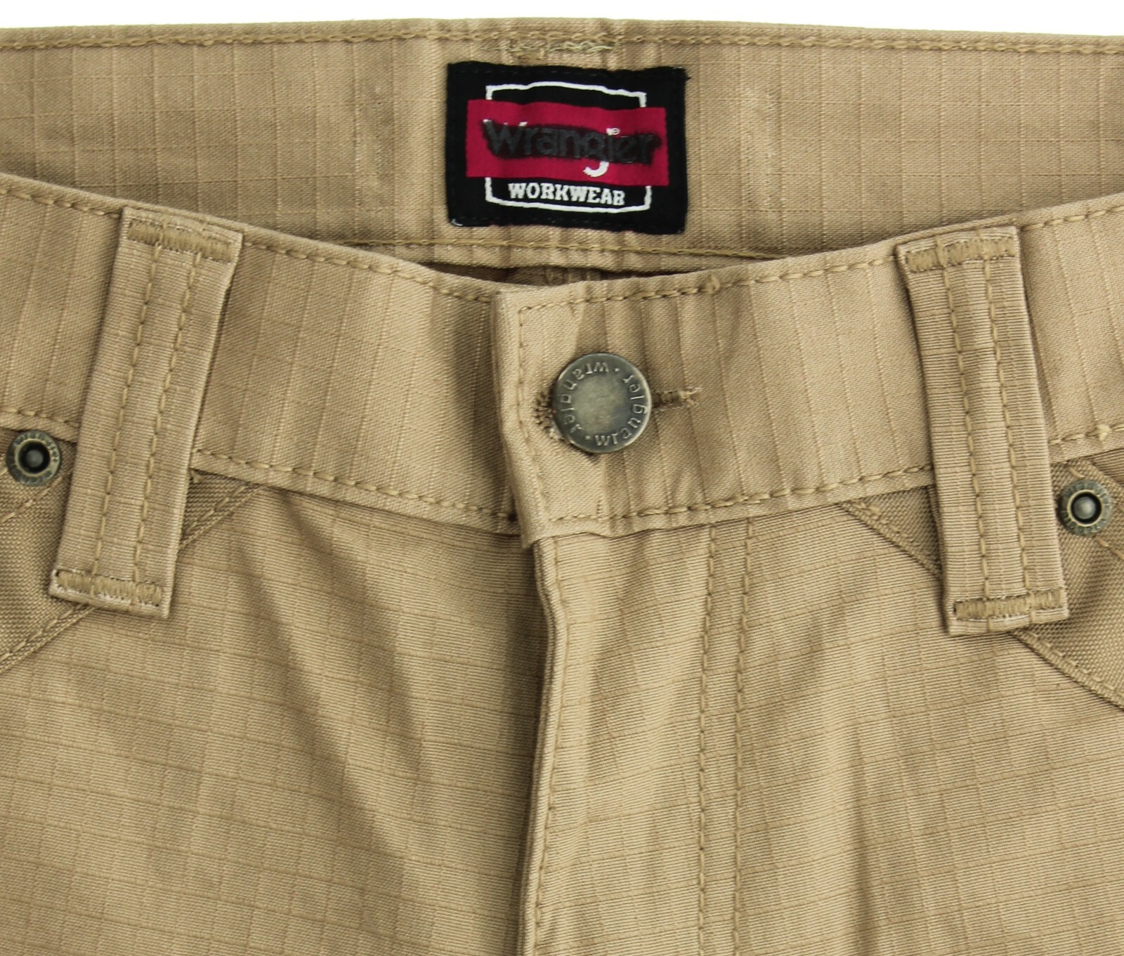 Wrangler Workwear Men’s Work Pants 5-Pocket Rip-Stop, Reinforced Knee & Pockets