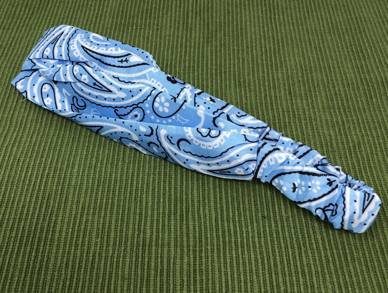 Paisley Headband Elastic Back Wide or Thin Bandana Style Hair Accessory USA Ship