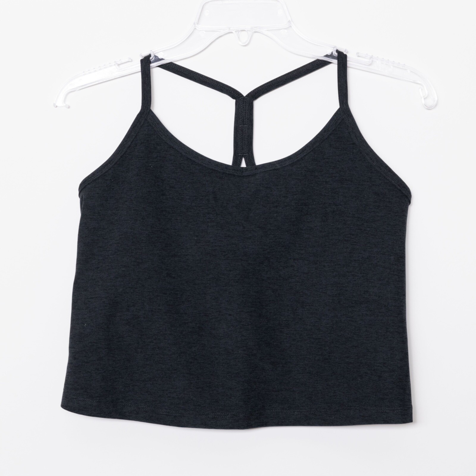 Beyond Yoga Space Dyed Slim Racerback Cropped Tank Black Plus Size 2X 3608