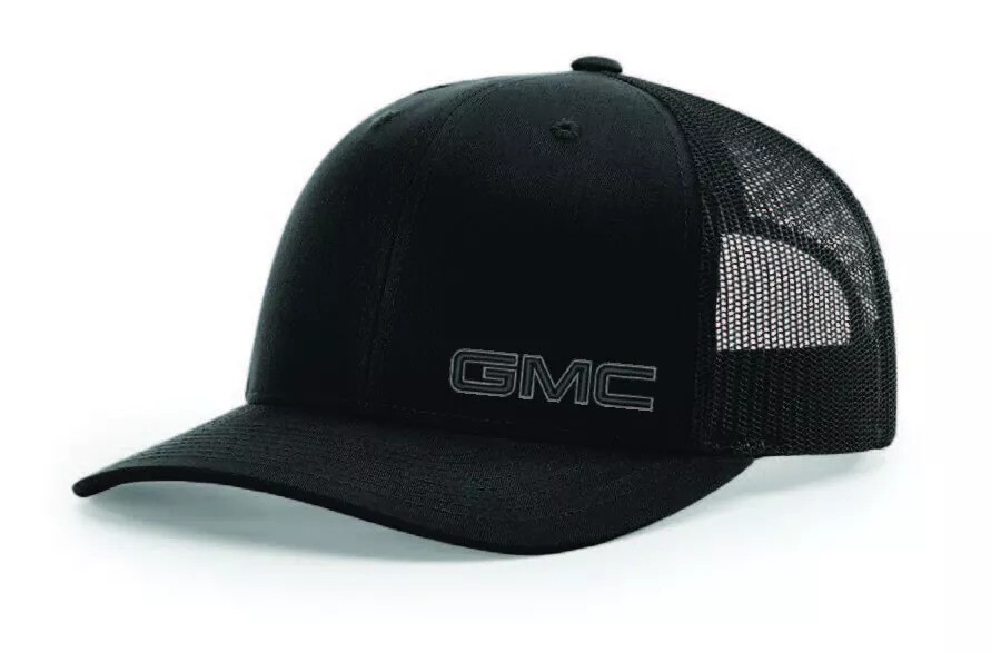 GMC Stealth trucker hat, GMC hat, GMC truck, Yupoong BRAND NEW Black