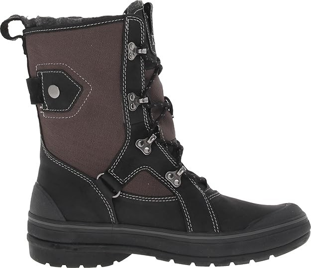 Clarks Water Proof Snow Boots Womens Muckers Squall Leather Black Size:5 M