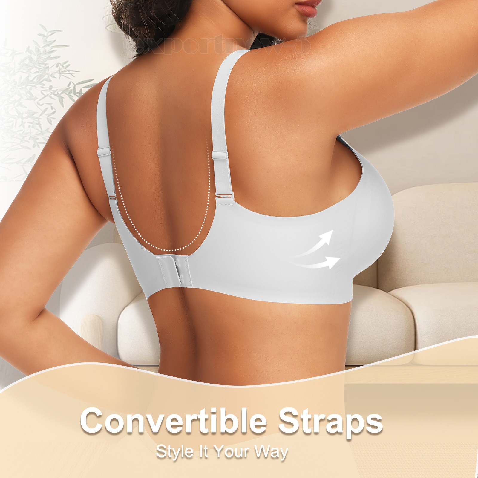Women Wireless Bras Jelly Bralette Supportive T-shirt Bra No Underwire Soft Skin