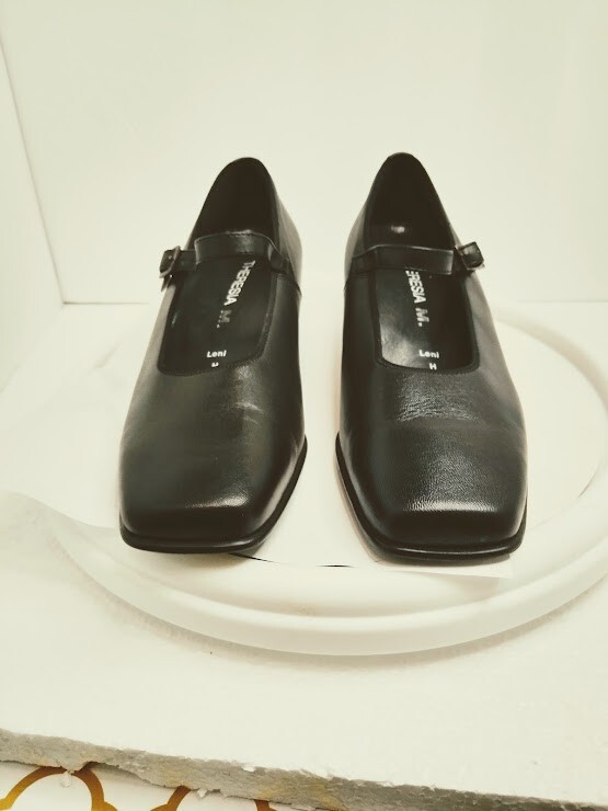 THERESIA M. Leni Women’s Black Heels Comfort Orthopedic inserts Size 7.5 US