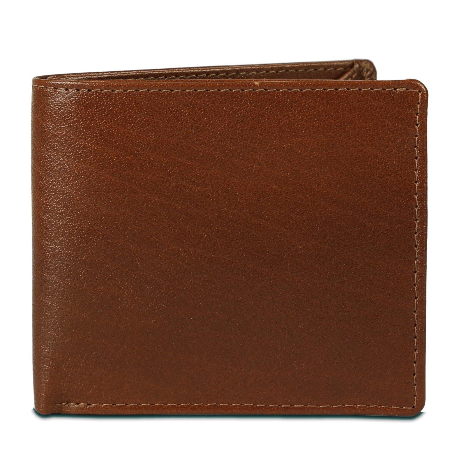 Men’s Tan Leather Wallet – Slim Bifold RFID-Blocking Wallet for Men with 6 Ca…