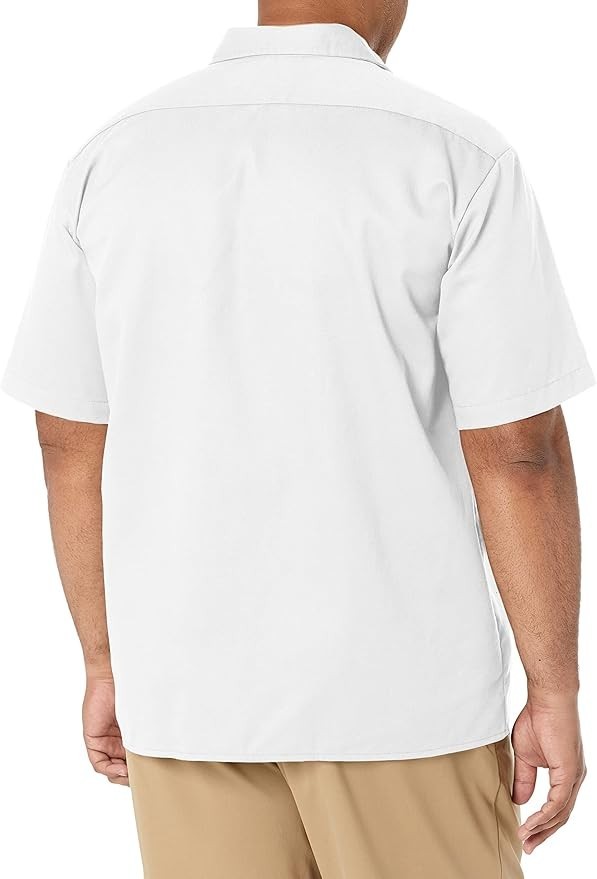 Dickies Men’s Short Sleeve Durable Twill Button Down Work Shirt
