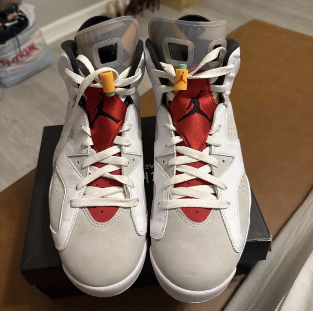 Jordan Air Jordan 6 Retro Hare 2020 High Top Leather Sneaker CT8529-062