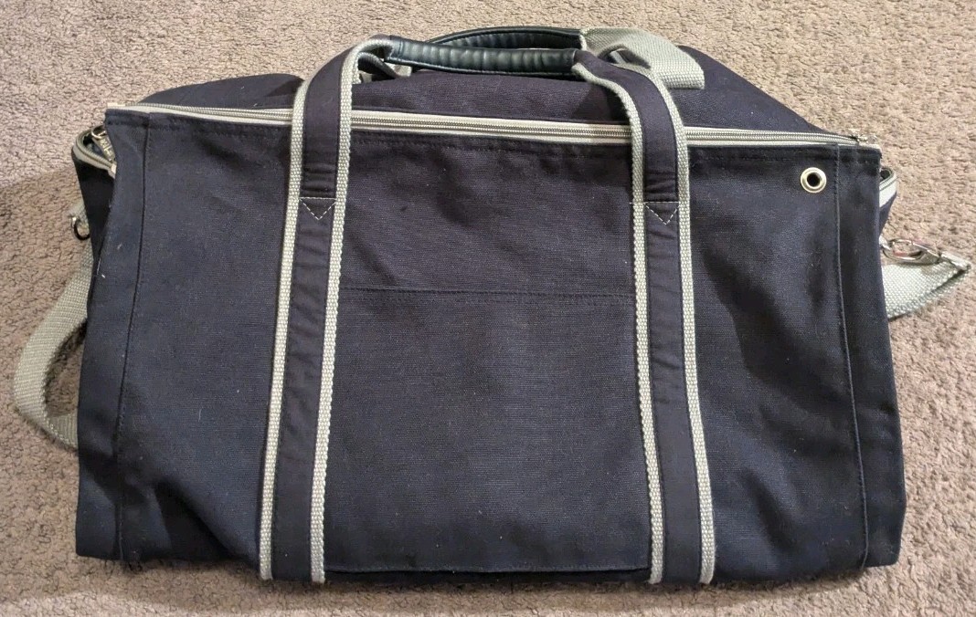 Scarborough & Tweed Goldman Sachs 150 Year Canvas Duffel Garment Bag w/ Dust Bag