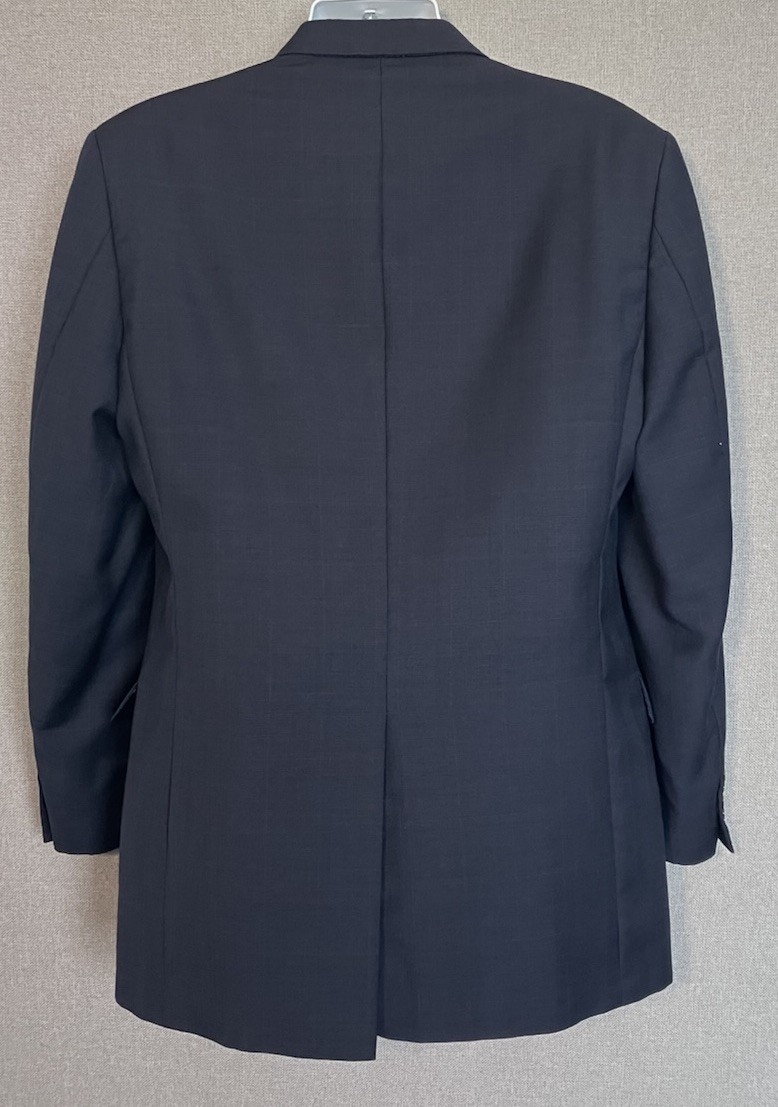 Hart Schaffner Marx Gold Trumpeter Wool Suit 41 Long / 34×30 USA Made Pleated
