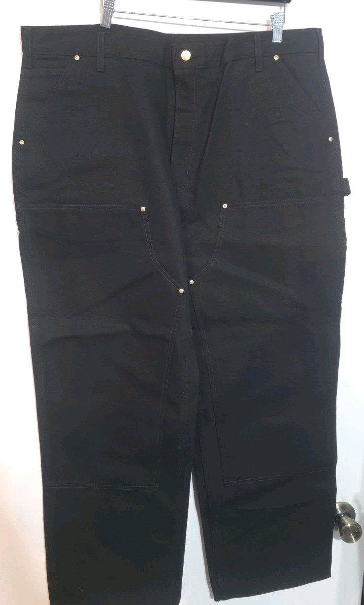 Carhartt B01 Loose Fit Firm Duck Double Front Work Pant Black Men SZ 42 X 30 NWT