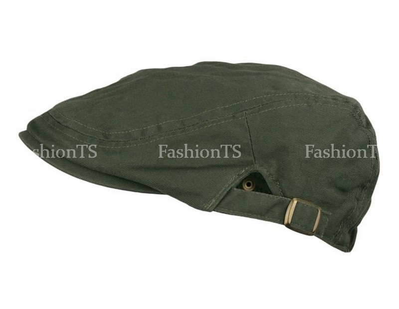 Classic Plain 100% Cotton Gatsby Cap Newsboy Ivy Hat Summer Golf Hat Cabbie 002