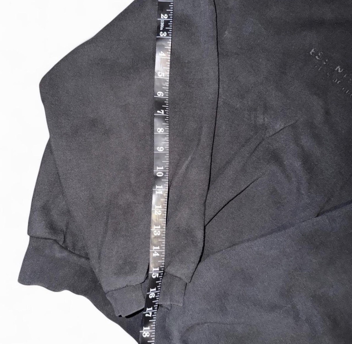 Essentials Fear of God Black Logo Pullover Hoodie Men’s S Cotton Blend