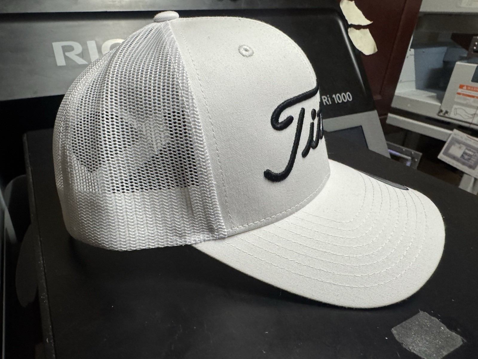 White Titties Golf Snapback Mesh Trucker Hat -Not Titleist – Funny Golf Gift USA
