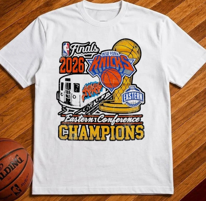 Knicks Eastern Conference Champions Subway Trophy Finals 2026 shirt VK13666